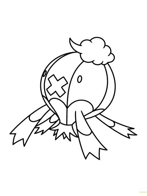 Drifblim Pokemon Coloring Pages Free Printable