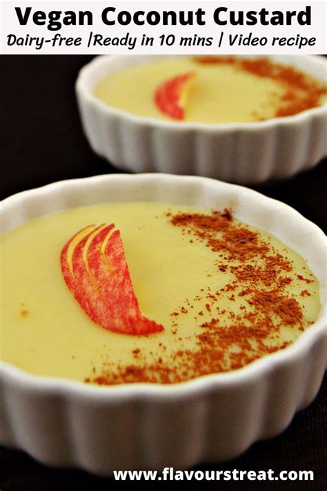 Dairy Free Coconut Custard Recipe - Flavours Treat