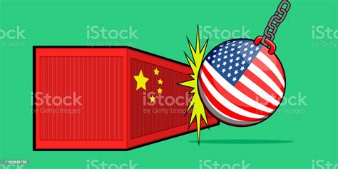 Usa Vs China Trade War Stock Illustration Download Image Now