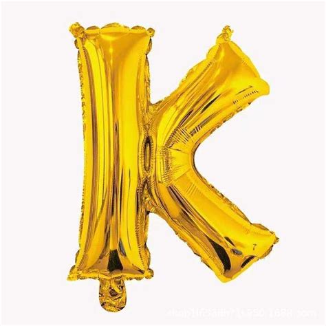 Jual 16 Inch 40 Cm Balon Foil Huruf Gold Chrome Emas Metalic Tulisan