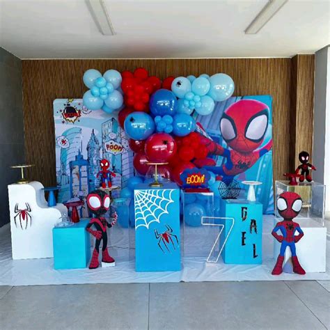 Festa Spidey E Seus Amigos Espetaculares - Decoração de festa spidey e seus amigos espetaculares aniversário ...