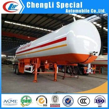 50000 Liters Tri Axle LPG Gas Propane Transport Tank Semi Trailer For Sale