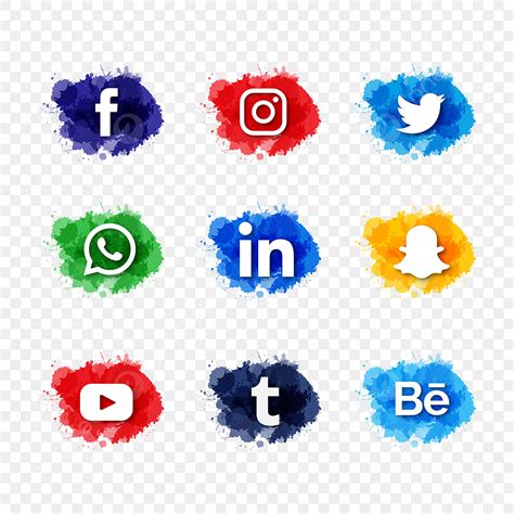 Modern Social Media Vector Design Images Modern Watercolor Slash