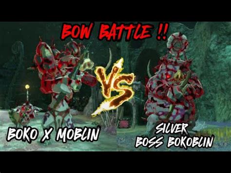 BOSS BOKOBLIN VS Silver Bokoblin Moblin BOW BATTLE The Legend Of