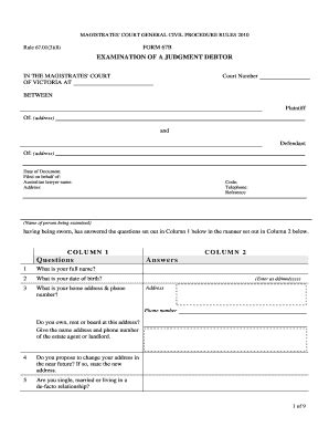 Fillable Online Magistratescourt Vic Gov Kb Form Fax Email Print