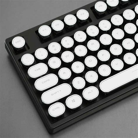 Retro White Typewriter Keycap Set | Mechanical Keyboards | Keycaps ...