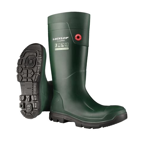 Dunlop Fieldpro Full Safety Wellington Boot Green Uk 6 £7289