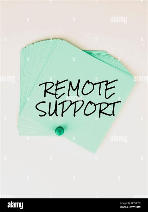 Writing Displaying Text Remote Support Business Idea Help End Users To