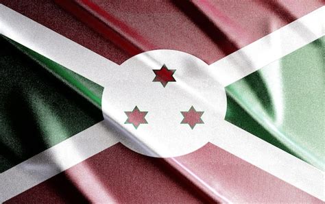 Bandeira D Do Burundi Bela Bandeira Do Pa S No Mundo Plano De Fundo