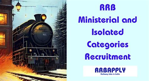 RRB Ministerial And Isolated Categories Recruitment 2024 Notification