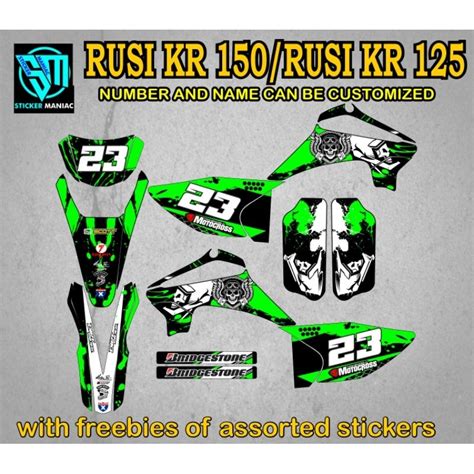 Rusi Kr Rusi Kr Full Body Decals Laminated Shopee Philippines