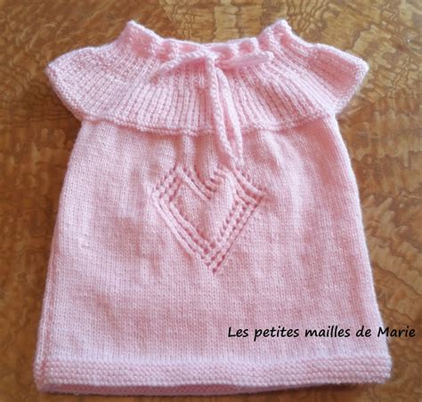 Robe Taille Naissance Motif Coeur Ajour