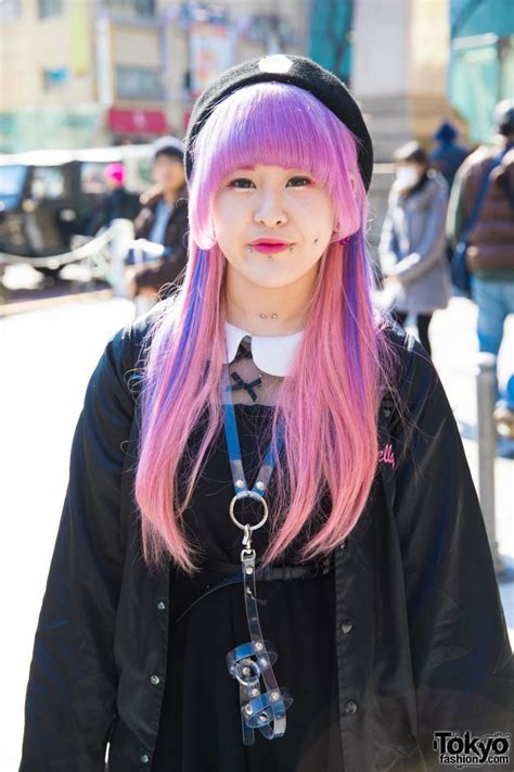 Pink Haired Harajuku Girl W Piercings In Ank Rouge Id Spinns Yumekawa Isan And Funky Fruit