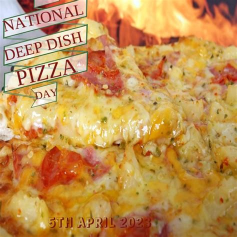 National Deep Dish Pizza Day Instagram Post Template Postermywall