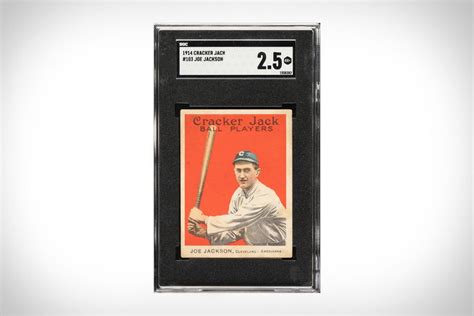 1914 Cracker Jack Shoeless Joe Jackson Baseball Card | Uncrate