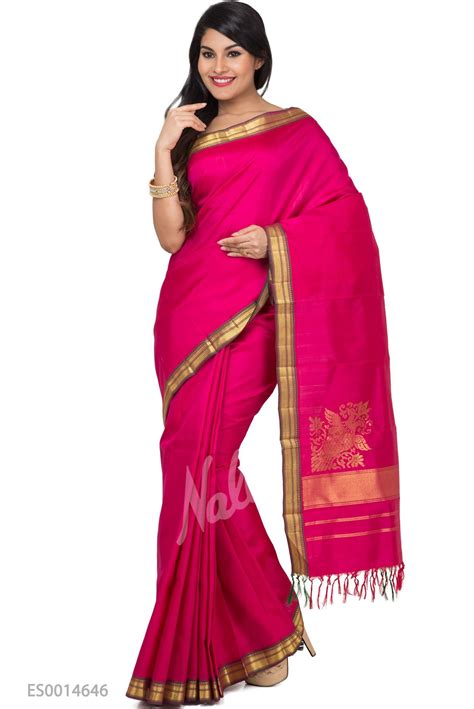 Pink Kanchipuram Silk Saree Saree Half Saree Silk Sarees