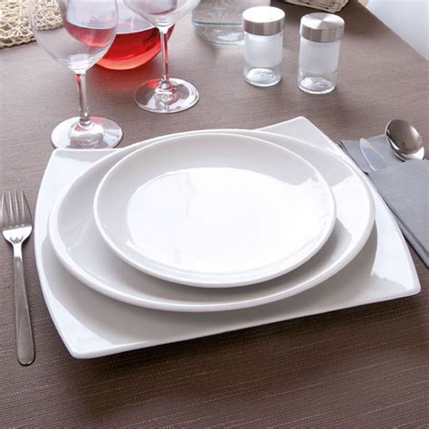 Lot De 6 Assiette Ovale Porcelaine Blanche D 28 Cm Siviglia