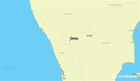 Where Is Ooty India Ooty Tamil Nadu Map