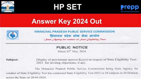 HP SET Answer Key 2024 Out At Hppsc Hp Gov In Hppsc Raise Objections Here