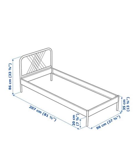 Ikea Nesttun Bed Frame 90x200 White Luroy Furniture And Home Living