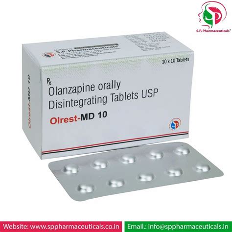 Olanzapine Mouth Dissolving Tablets 10 Mg 10x10 Alu Alu At Rs 650 Box