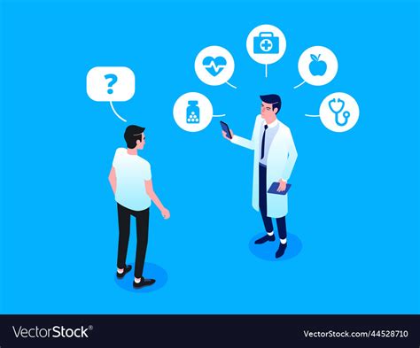 Healthcare And Innovative Technology Isometric Vector Image