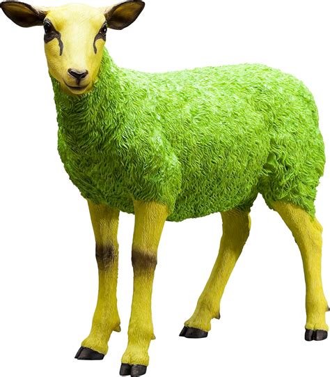 Kare Design Deco Figurine Sheep Colore Green Amazon Co Uk Garden