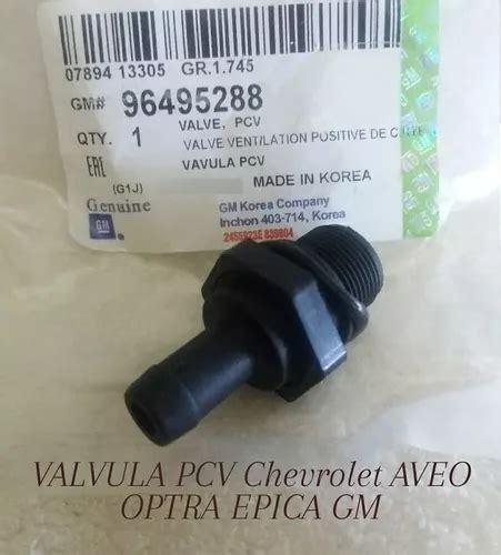 Valvula Pcv Chevrolet Aveo Optra Epica Gm Mercadolibre