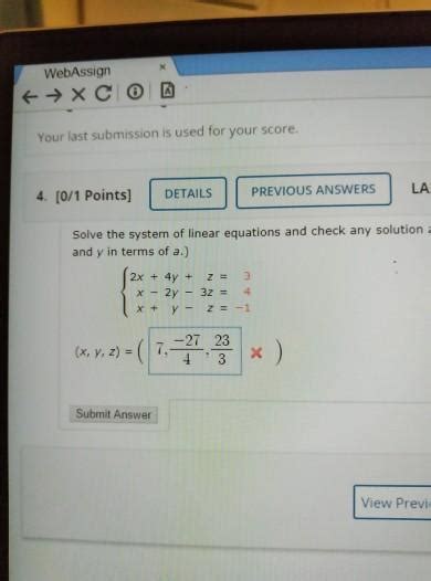 Solved Webassign Xco Your Last Submission Is Used For Chegg