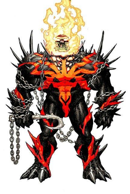 Red Hulk Symbiote With Venom Whilst Possessing Ghost Rider S Spirit Of