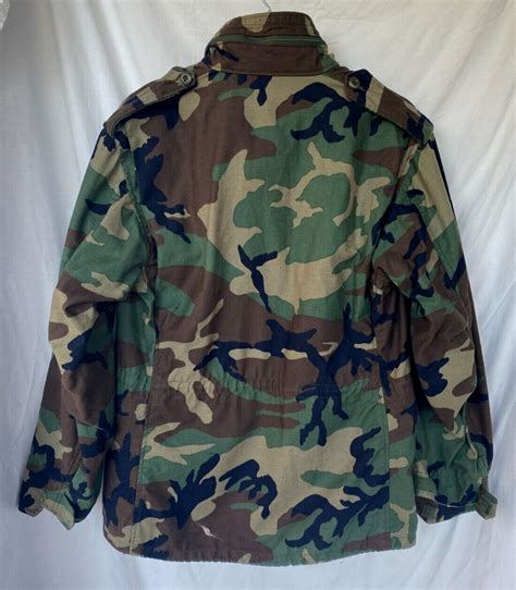 Us Army M Woodland Camo Field Jacket Coat Cold Weat Gem