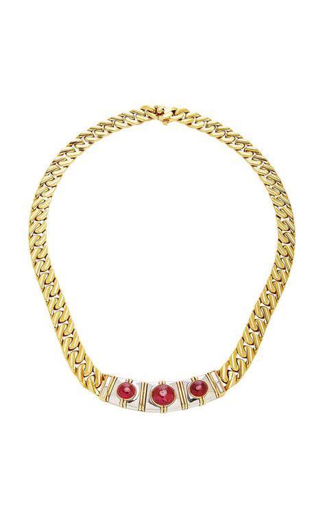 Eleuteri Women S One Of A Kind Bulgari Gold Diamond Cabochon Ruby