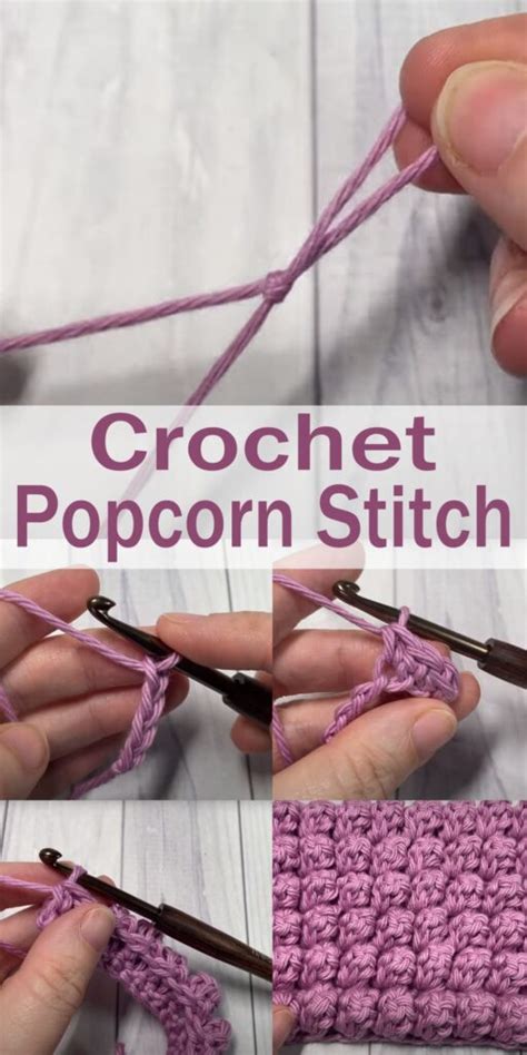 How To Crochet Popcorn Stitch Easy Tutorial For Beginners The Newlywed