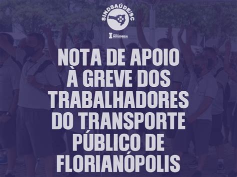 NOTA DE APOIO À GREVE DOS TRABALHADORES DO TRANSPORTE PÚBLICO DE