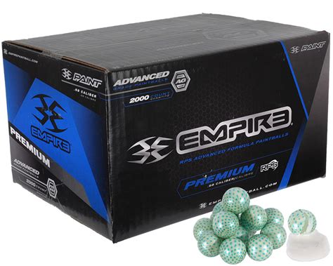 Empire Premium 500 Round Paintballs Carbon Pearl Shell White Fill