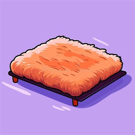 Vector Of A Single Slice Of Bread On A Wooden Table Stock Vector