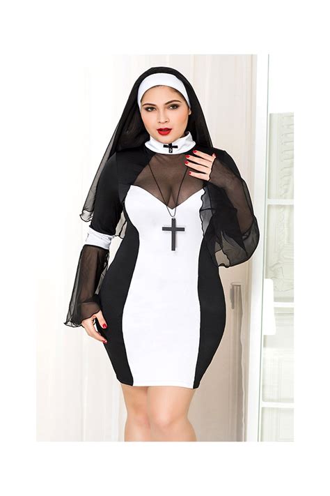 Nun Costume Plus Size P71109 Iloveleggings