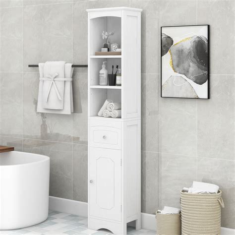 Home Decor Tall Freestanding Bathroom Cabinet Bathroom Storage Bathroom Storage Cabinet Linen