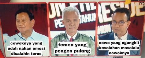 Gambar Meme Jokes Debat Capres Lucu Anies Baswedan Vs Prabowo Subianto