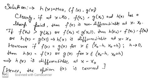 If Both F X And G X Are Differentiable Functions X X 0 Then The