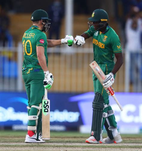 David Miller And Kagiso Rabada Celebrate After The Win