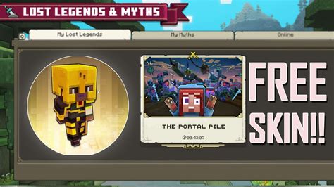 Lost Legends Portal Pile Guide Get Free Skin Minecraft Legends