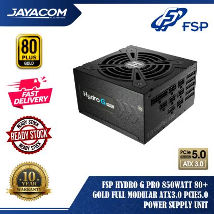 FSP HYDRO G PRO 850W 80 PLUS GOLD FULL MODULAR ATX3 0 PCIE5 0 POWER