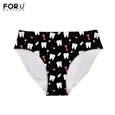 Buy Forudesigns Funny Cartoon Dentist Equipmentteeth Print Woman Sexy Panties