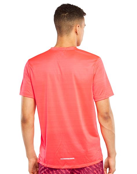 Nike Mens Dry Miler T Shirt Red Life Style Sports Ie