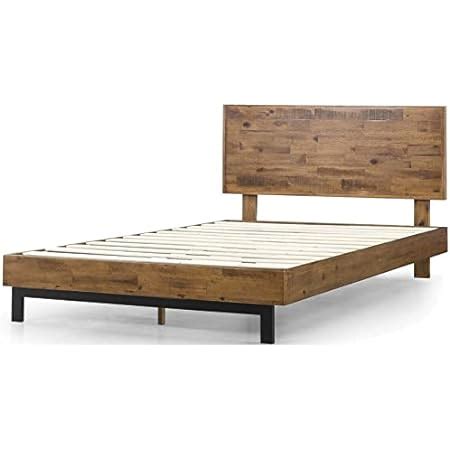 Amazon Midwest Farmhouse Rustic Platform Bed W Headboard King