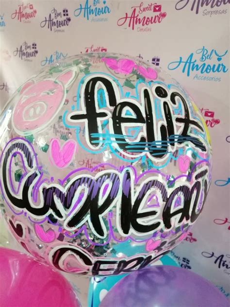 Globo Burbuja Globos Burbuja Globos Personalizados Letras De Burbujas