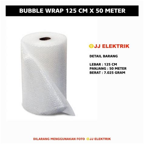 Jual Plastik Bubble Wrap Cmx M Dijamin Top Buble Wrap Cm X