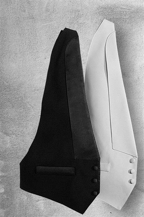 Black Wool Backless Vest