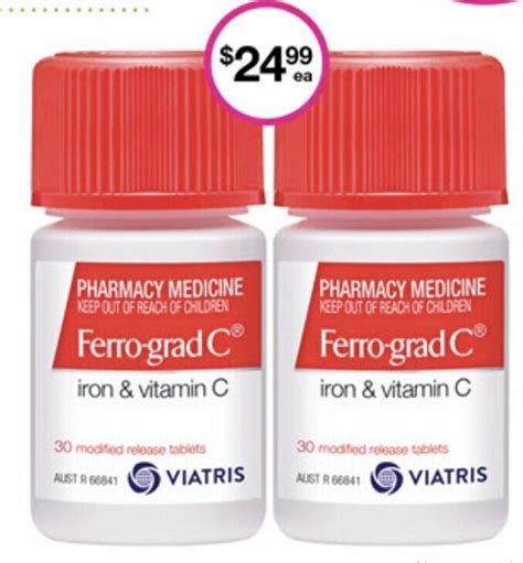 Ferro Grad C Iron Vitamin C Offer At Priceline